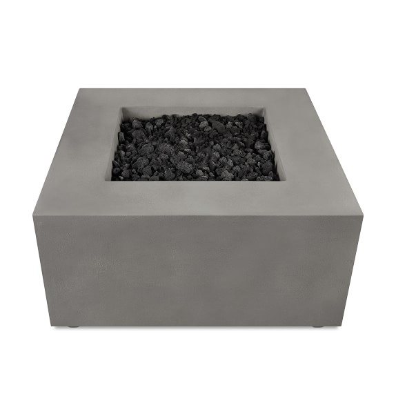 Havana Casual Square Fire Pit Table | Outdoor Heating | Williams Sonoma