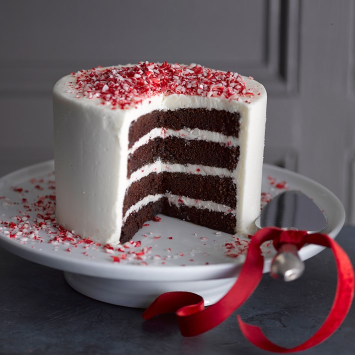 Vanilla Buttercream Peppermint Chocolate Cake | Online Baked Goods ...