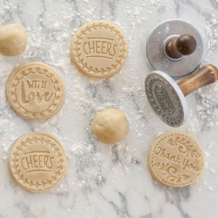 Nordic Ware Greetings Cast Cookie Stamps Set 3Piece Williams Sonoma