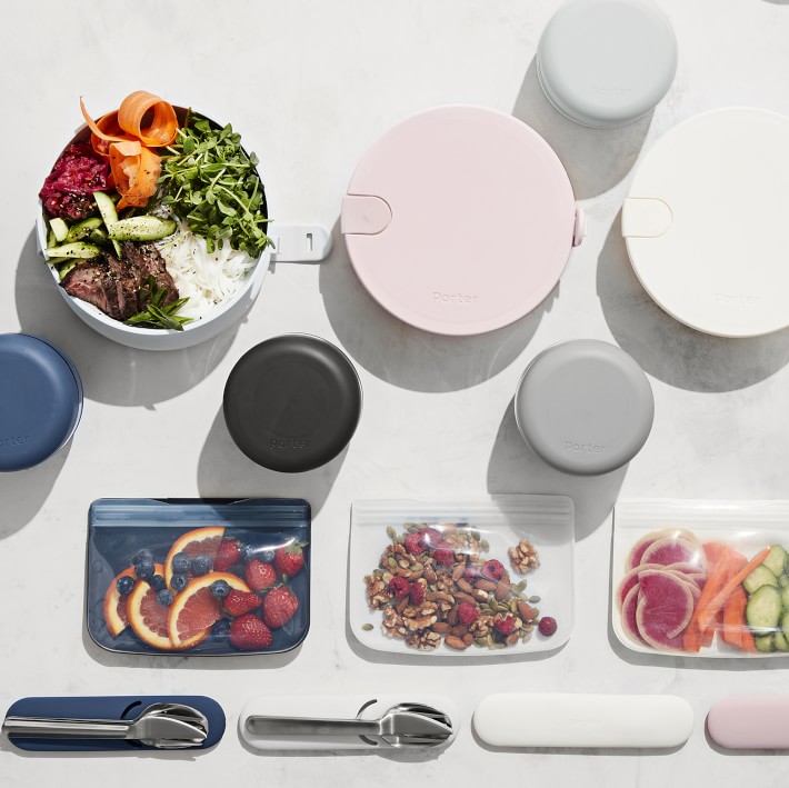 Silicone Reusable Food Storage Bag Starter Set, W&P