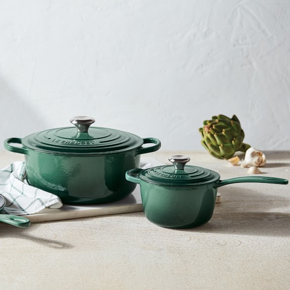 Le Creuset Signature Enameled Cast Iron 5Piece Cookware Set, Artichaut