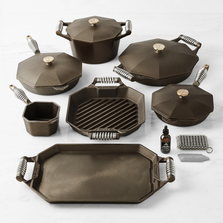 FINEX Seasoned Cast Iron 14-Piece Cookware Set | Williams Sonoma