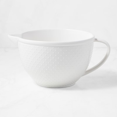 White Hobnail Mixing Bowls 4-Piece Nesting Set