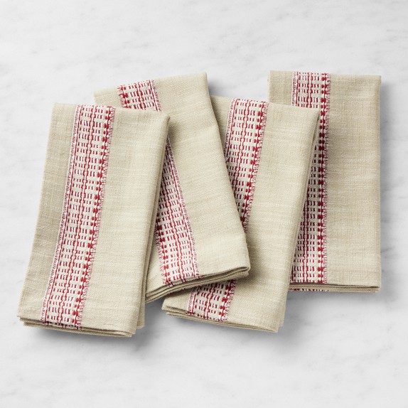 France Stripe Napkins, Set of 4 | Williams Sonoma