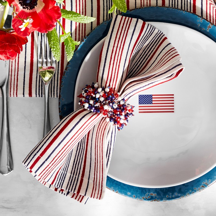 Fourth of July Napkin Rings, Set of 4 Williams Sonoma