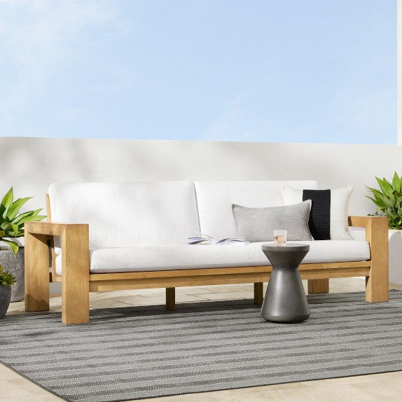 Larnaca Outdoor Teak Sofa | Williams Sonoma