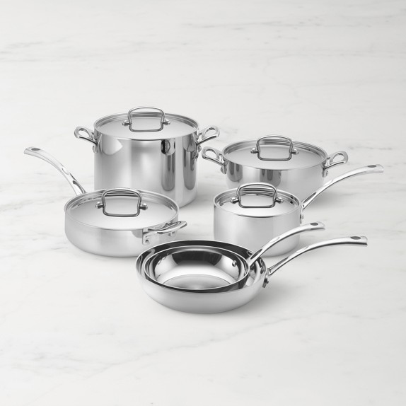 Cuisinart French Classic Tri-Ply Stainless-Steel 10-Piece Cookware Set ...