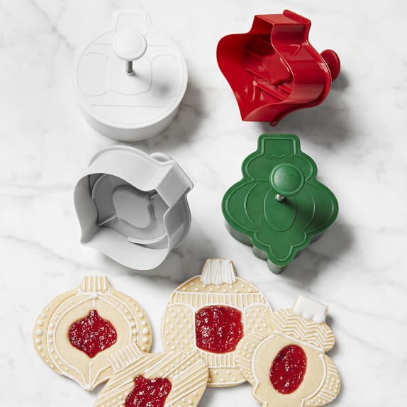 Williams Sonoma Ornament Thumbprint Cookie Cutters, Set of 4 Williams Sonoma