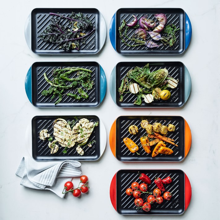 Enameled Cast Iron 11 Grill Pan - Agave