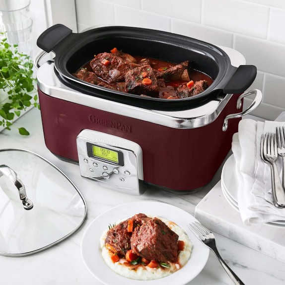  BLACK+DECKER 7 Quart Dial Control Slow Cooker with Built in Lid  Holder, Teal Pattern: Home & Kitchen