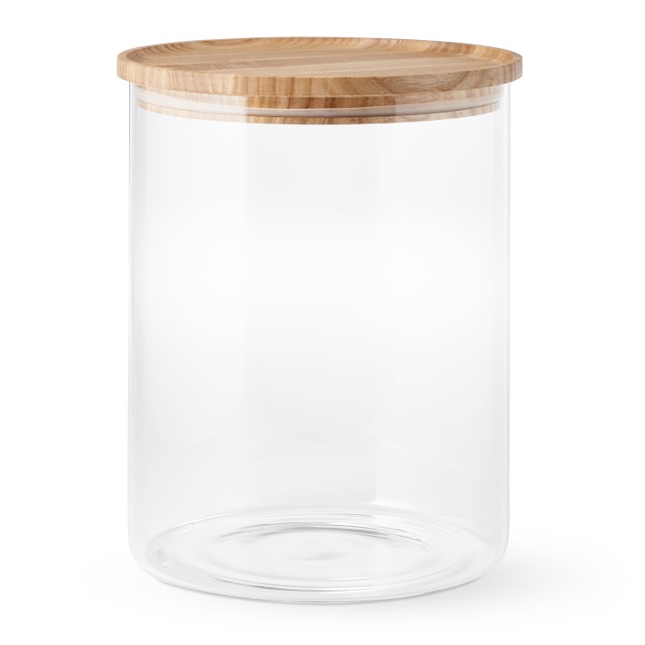 Rectangular High borosilicate glass container set with Christmas pattern  bamboo lid for gifts