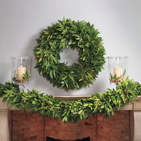 Bay Leaf Door Wreath Williams Sonoma