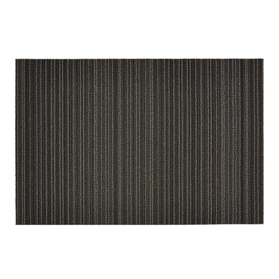 Chilewich Skinny Stripe Shag Runner - Steel