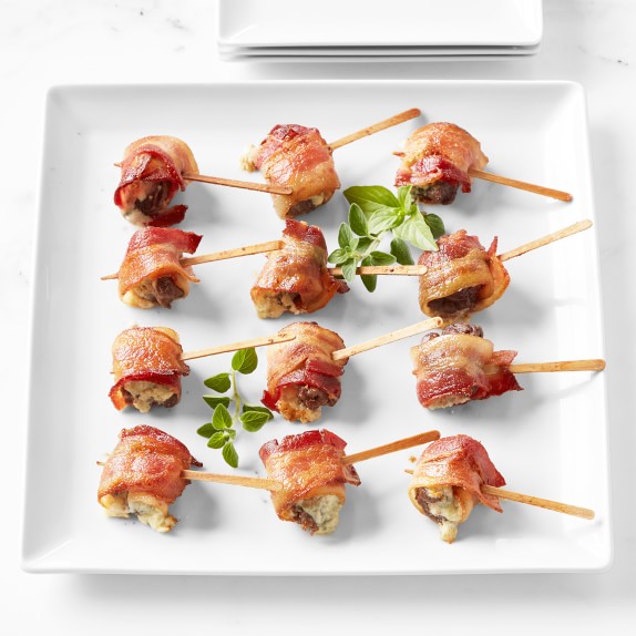 Bacon Wrapped Beef Tenderloin with Set of 12 Williams Sonoma