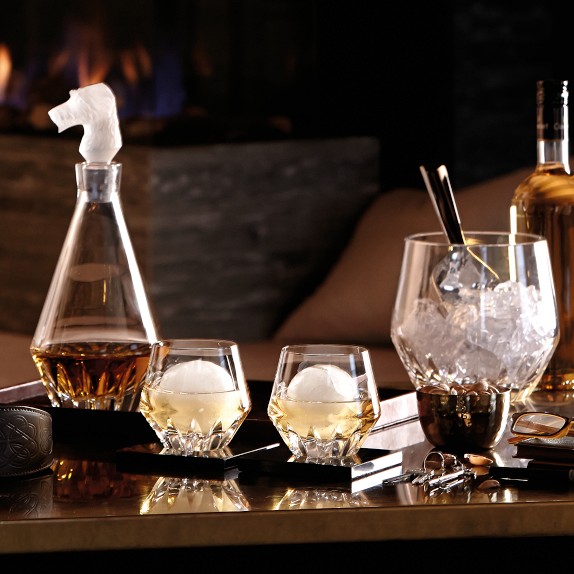 Waterford Irish Dogs Madra Wolfhound Whiskey Decanter Williams Sonoma