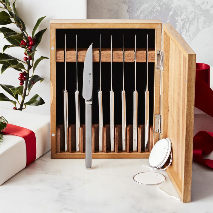 Wüsthof StainlessSteel 8Piece Steak Knife Box Set Williams Sonoma