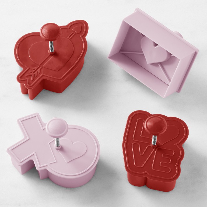 Williams Sonoma Sweetheart Thumbprint Cookie Cutters Set of 4 ...