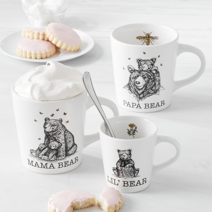 Mama Bear Papa Bear & Little Bear Coffee Mugs Williams Sonoma