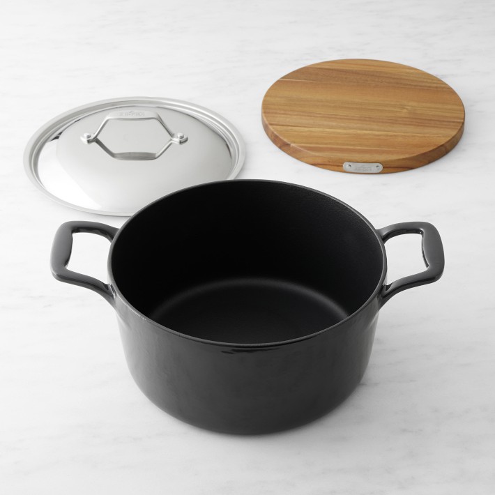 All-Clad Enameled Cast Iron Dutch Oven with Trivet, 6-Qt. | Williams Sonoma