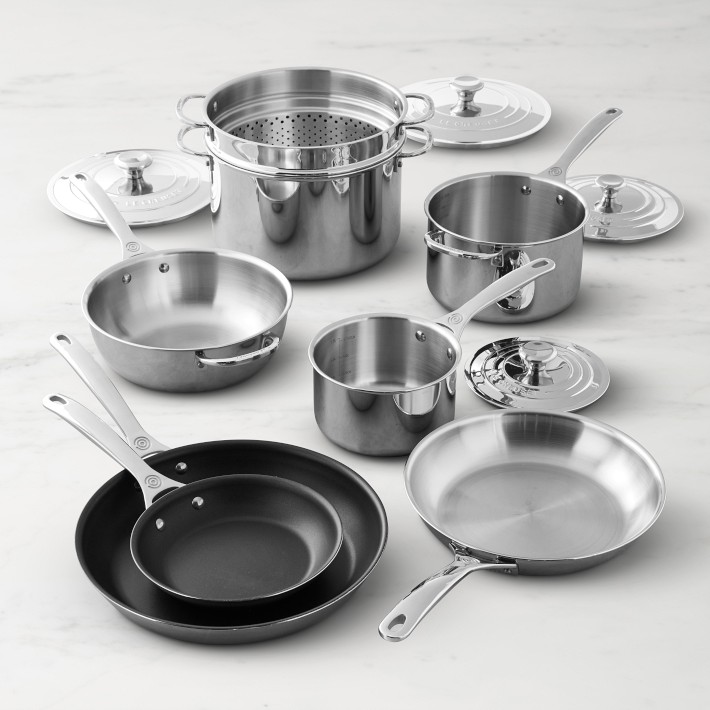 identifikation Forberedelse laver mad Le Creuset Stainless-Steel 12-Piece Cookware Set | Williams Sonoma