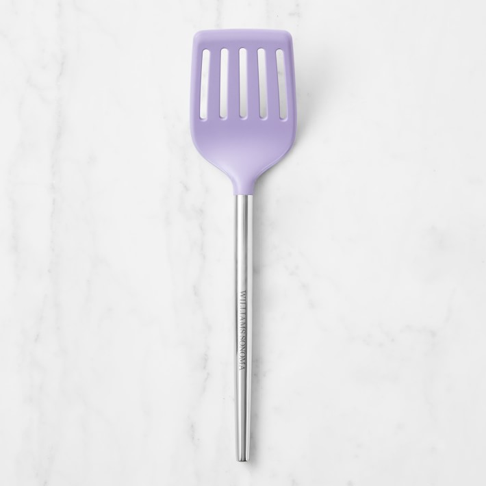 Williams Sonoma Stainless-Steel Silicone Slotted Food Turner + Spatula