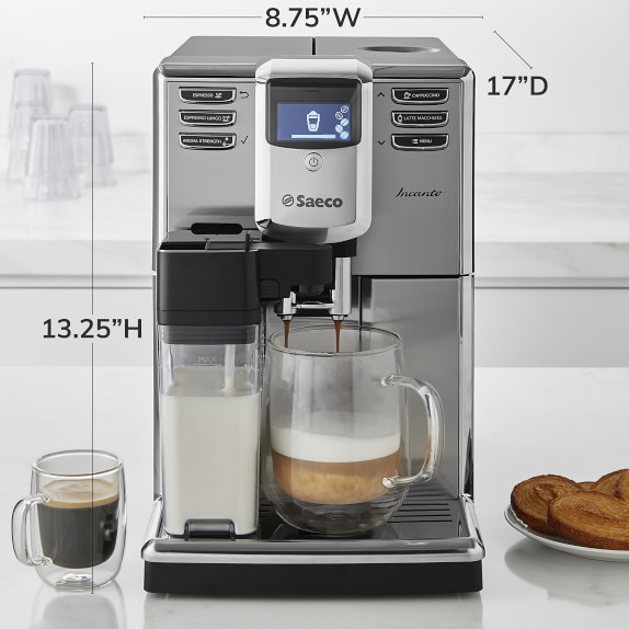 Saeco Incanto StainlessSteel Espresso Machine Williams Sonoma