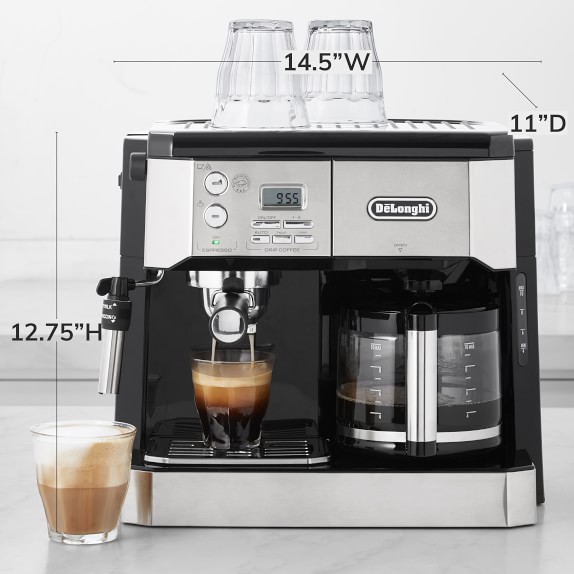 De'Longhi All-in-One Coffee & Espresso Maker, Cappuccino, Latte Machine +  Advanced Milk Frother