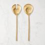 Antique Brass Salad Servers | Williams Sonoma