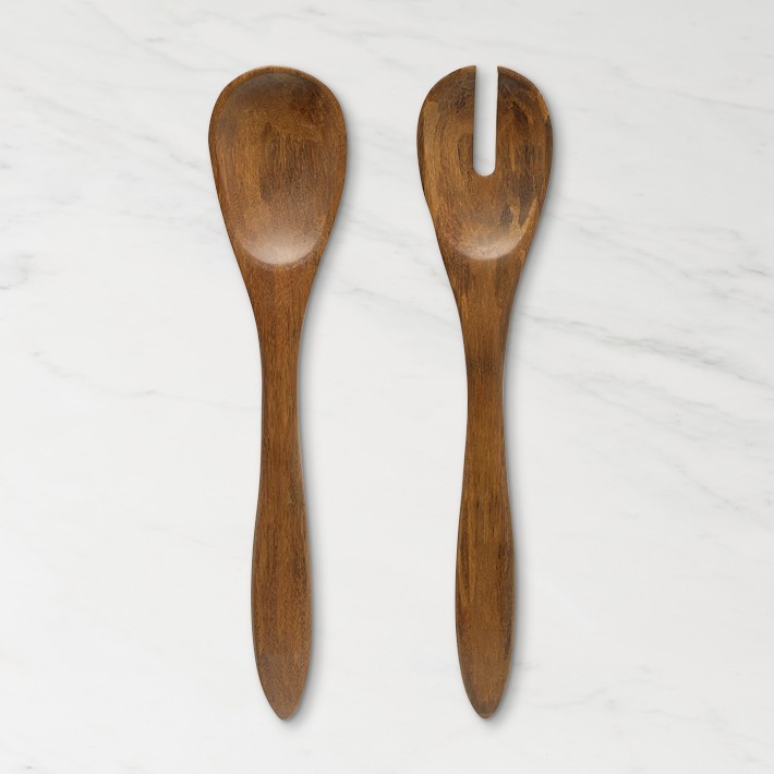 Crushed Bamboo Salad Servers