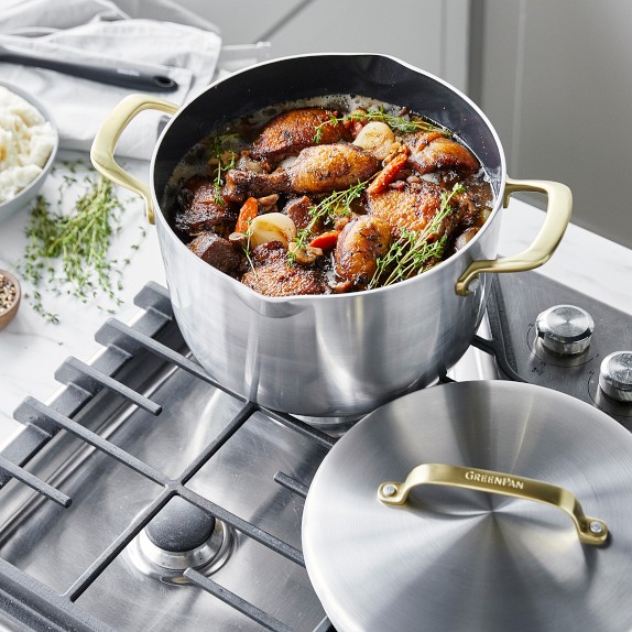 GreenPan™ GP5 StainlessSteel Ceramic Nonstick Stock Pot Williams Sonoma