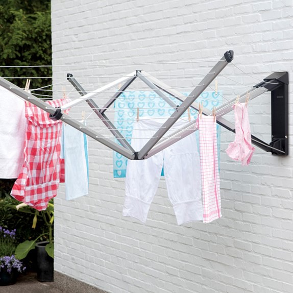Brabantia WallFix WallMounted Clothesline Williams Sonoma