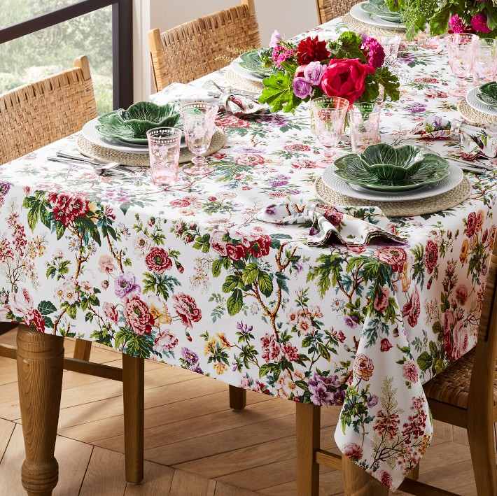 Spring Floral Tablecloths Williams Sonoma