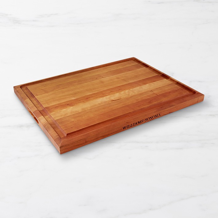 Williams Sonoma Edge-Grain Cherry Wood Carving Board | Williams Sonoma