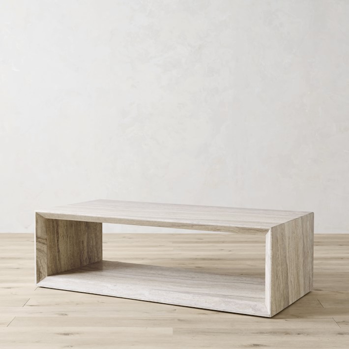 Pierre Travertine Coffee Table Williams Sonoma