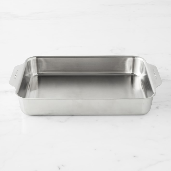 Rectangular Cake Pan 9x13”, Premium Steinless Steel Cookware