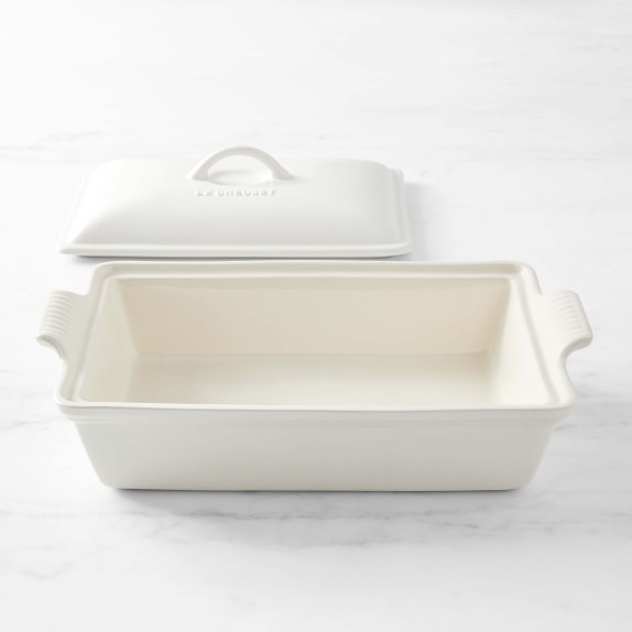 Le Creuset Heritage Rectangular White Stoneware Ceramic Baking