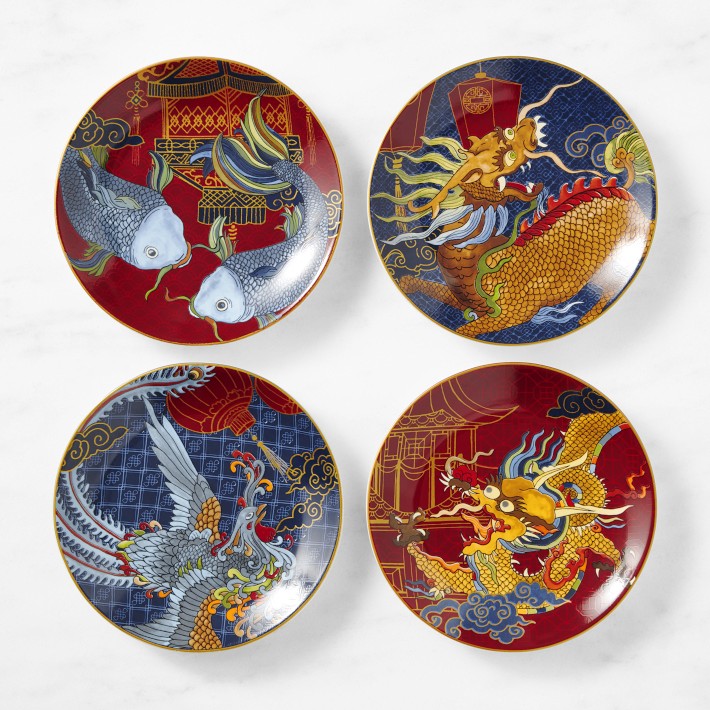Lunar Appetizer Plates, Set of 4 Williams Sonoma