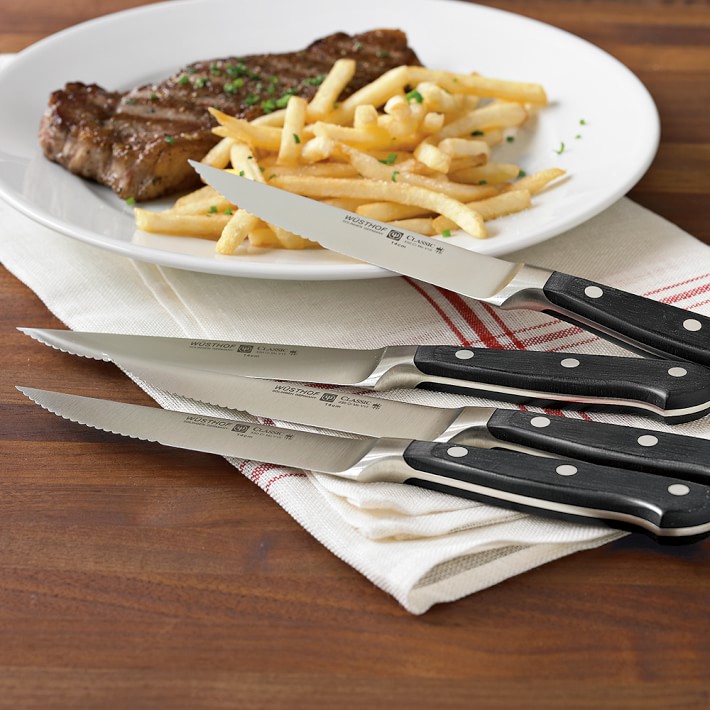 Wüsthof Classic Steakhouse Steak Knives in Block Set of 6 Williams