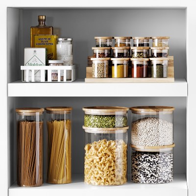 Hold Everything Stackable Glass Canister | Williams Sonoma