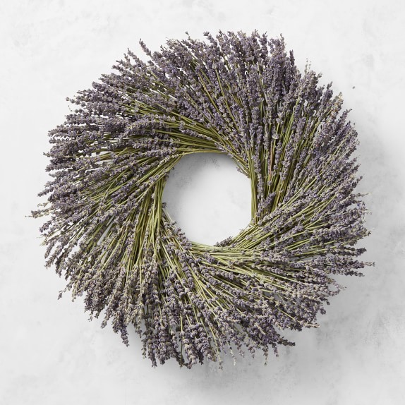 Champs de Lavande Live Wreath | Williams Sonoma