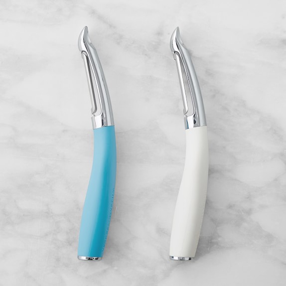Williams Sonoma Blue and White Vegetable Peelers Set of 2 Williams