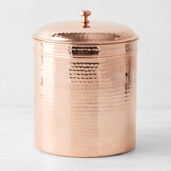 Williams Sonoma Hammered Copper Canisters Williams Sonoma