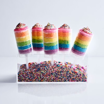 rainbow cookie push pops - the decorated cookie