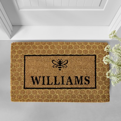Home Welcome Mat with your State of choice / My State Doormat /  Personalized Doormat / Custom Doormat / Gift Ideas / Family Gifts / Door Mat
