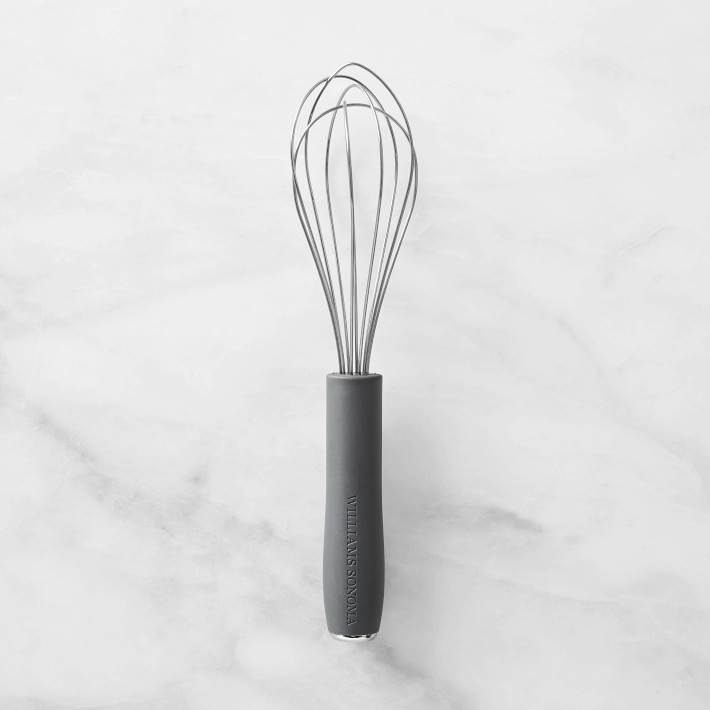 Long Handle Silver Espresso Whisk For Commercial, Triangular Flat