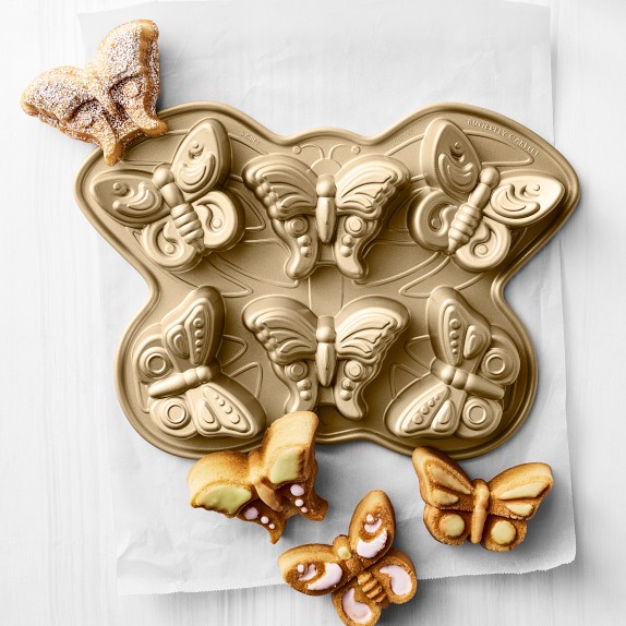 Nordic Ware Nonstick Cast Aluminum Butterfly Cakelet Pan Williams Sonoma