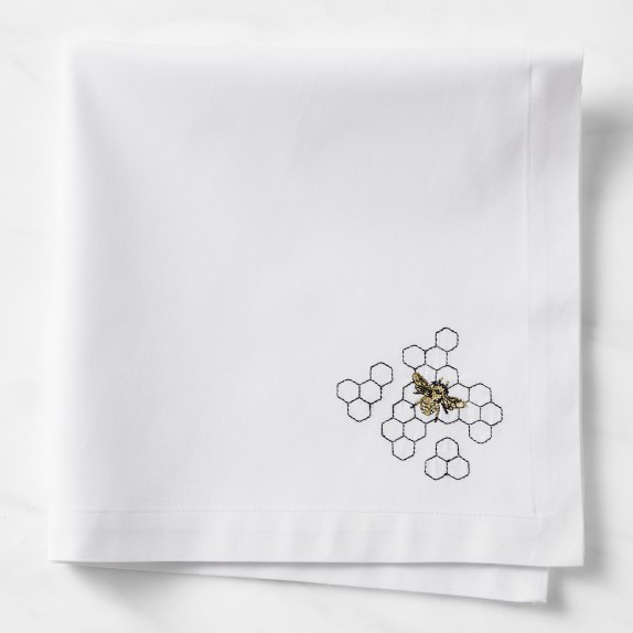 Embroidered Napkins, Set of 4 Williams Sonoma