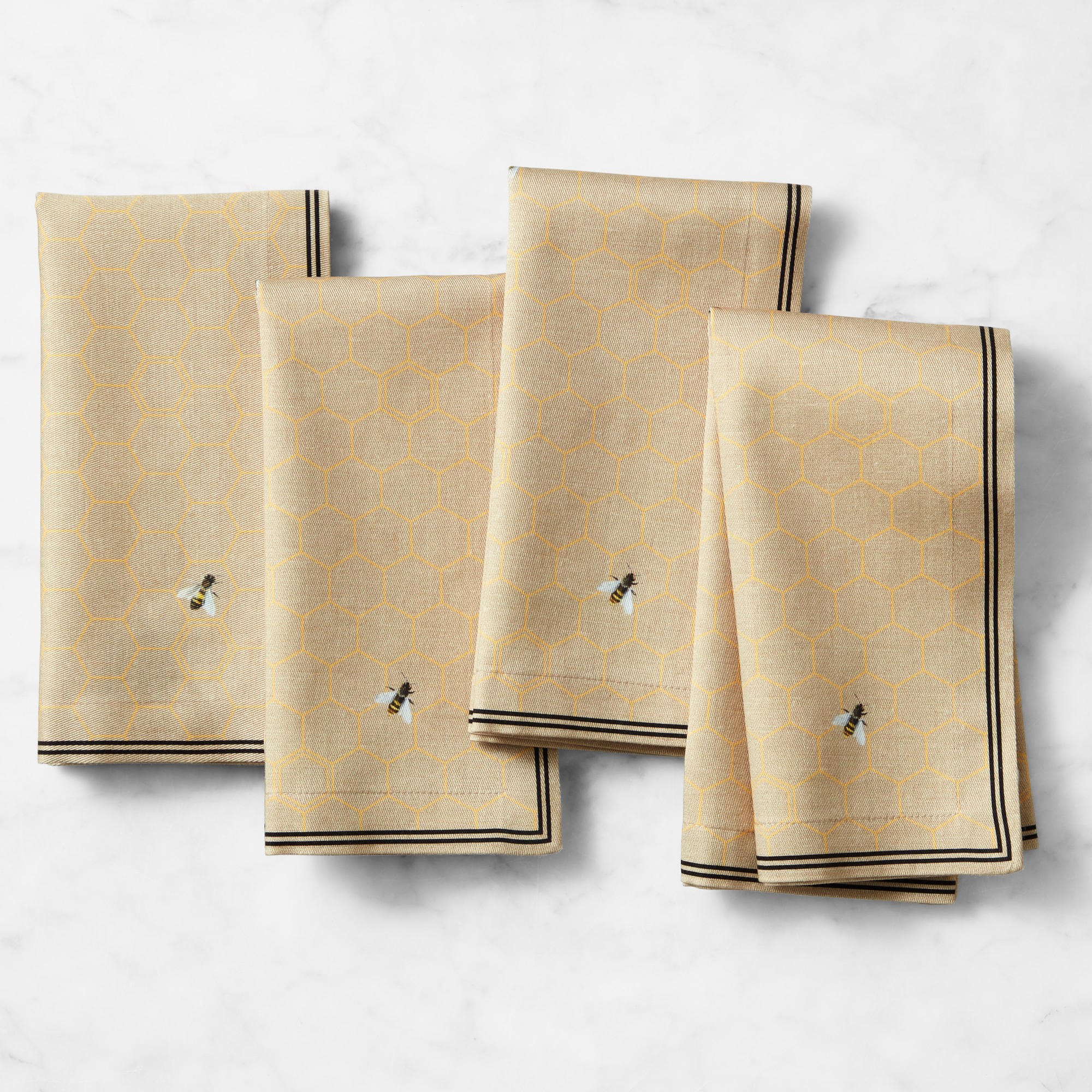Bee Cloth Napkins - Set of 4