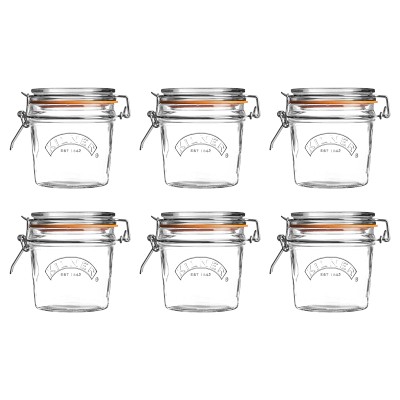 Round Clip Top Jar Set of 6 (12oz), Kilner