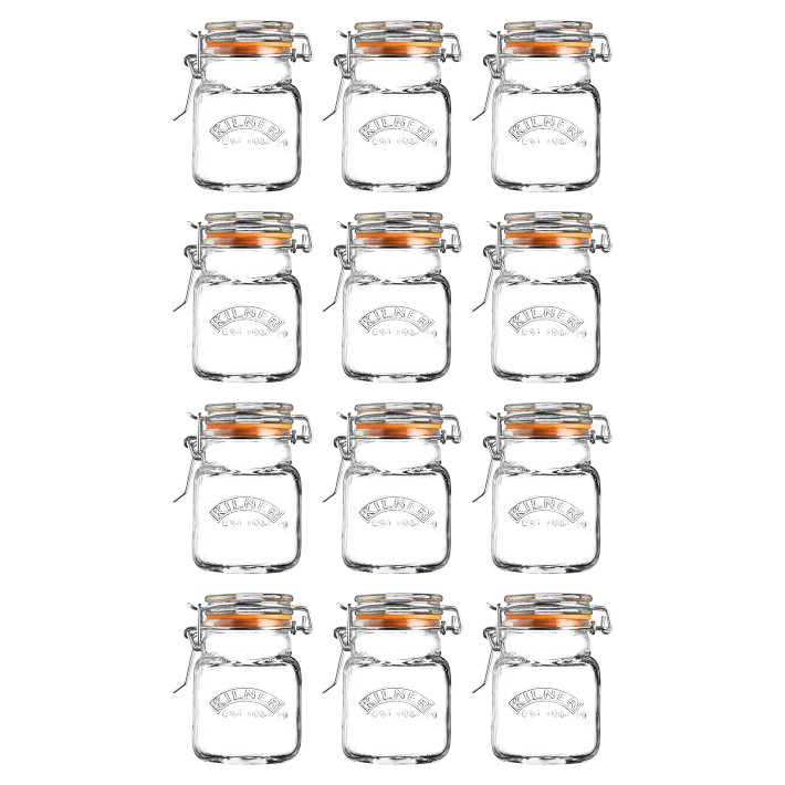 Magnetic Spice Jars, Kilner, Small Empty Jars Set of 4 Jars Keep